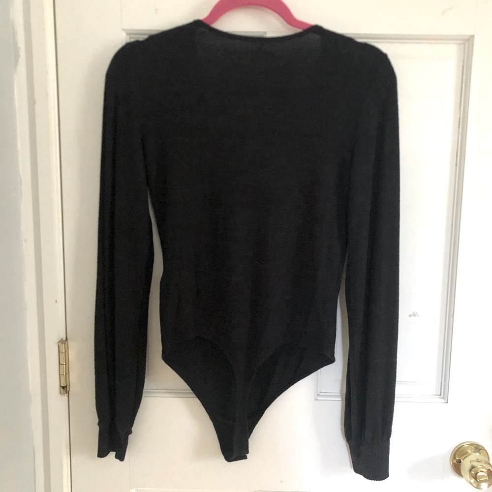 Abercrombie & Fitch Black Long Sleeve Bodysuit - Picture 2 of 5